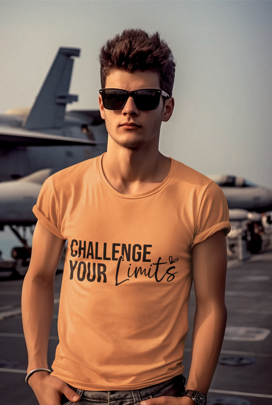 Half Sleeve Round Neck T-Shirt - Challenge Your Limits
